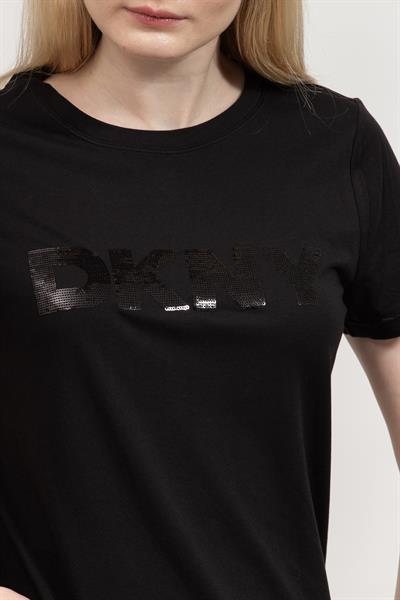 DKNY Kadın Bisiklet Yaka T-Shirt