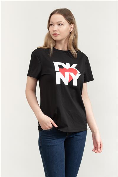 DKNY Kadın Bisiklet Yaka T-Shirt