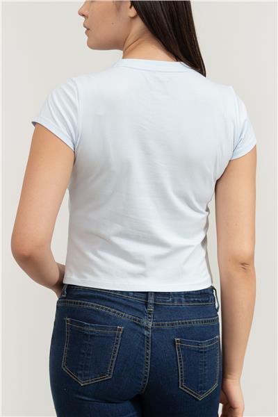 DKNY Kadın Bisiklet Yaka T-Shirt