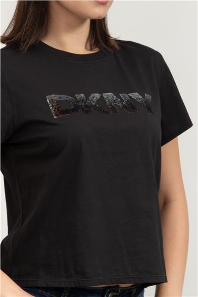 DKNY Kadın Bisiklet Yaka T-Shirt