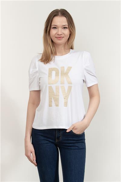 DKNY Kadın Bisiklet Yaka T-Shirt