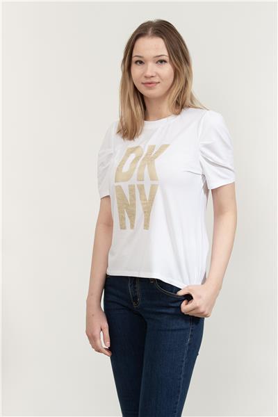 DKNY Kadın Bisiklet Yaka T-Shirt