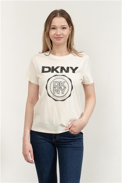 DKNY Kadın Bisiklet Yaka T-Shirt