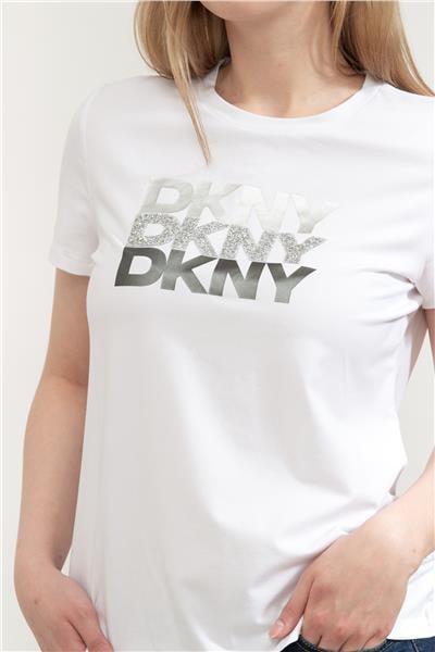 DKNY Kadın Bisiklet Yaka T-Shirt