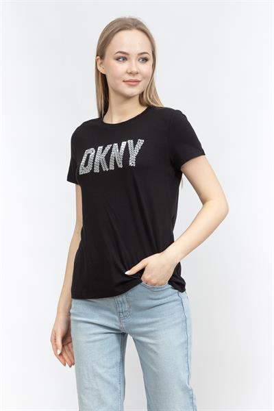 DKNY Kadın Bisiklet Yaka T-Shirt