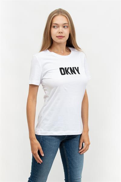 DKNY Kadın Bisiklet Yaka T-Shirt