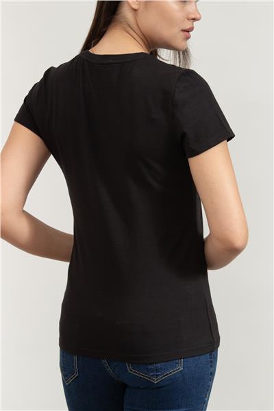 DKNY Kadın Bisiklet Yaka T-Shirt