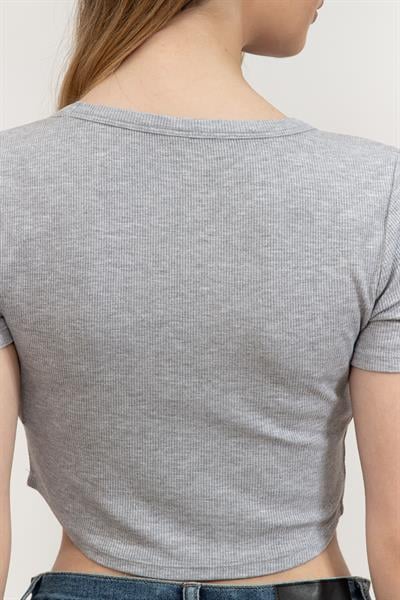 DKNY Kadın Bisiklet Yaka T-Shirt