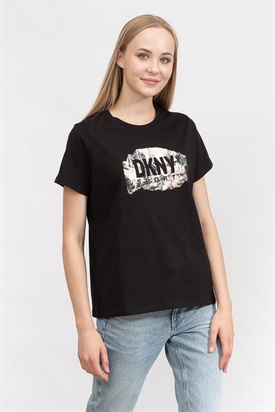 DKNY Kadın Bisiklet Yaka T-Shirt
