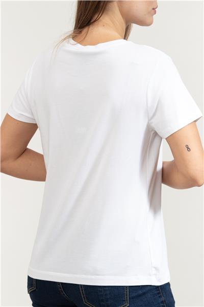 DKNY Kadın Bisiklet Yaka T-Shirt