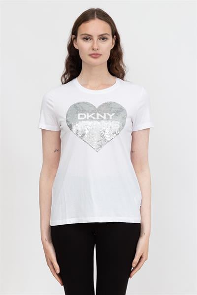 DKNY Kadın Bisiklet Yaka T-Shirt
