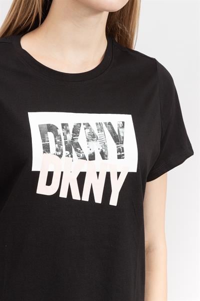 DKNY Kadın Bisiklet Yaka T-Shirt