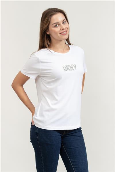DKNY Kadın Bisiklet Yaka T-Shirt
