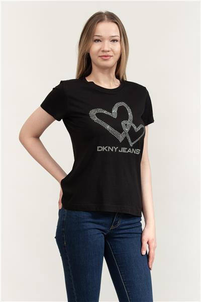 DKNY Kadın Bisiklet Yaka T-Shirt