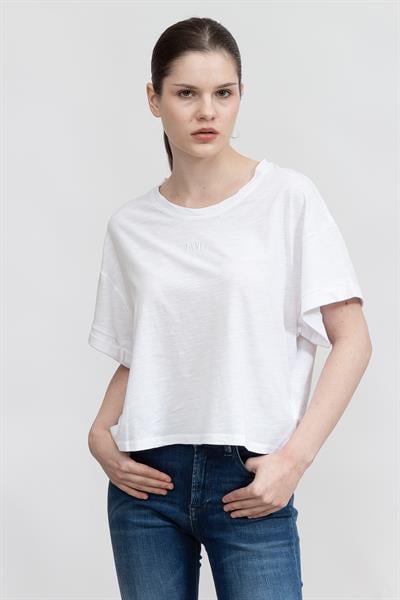 DKNY Kadın Bisiklet Yaka T-Shirt
