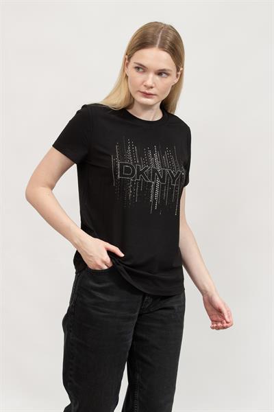 DKNY Kadın Bisiklet Yaka T-Shirt
