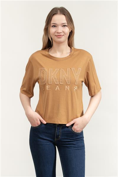 DKNY Kadın Bisiklet Yaka T-Shirt