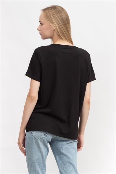 DKNY Kadın Bisiklet Yaka T-Shirt