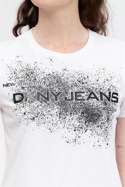DKNY Kadın Bisiklet Yaka T-Shirt