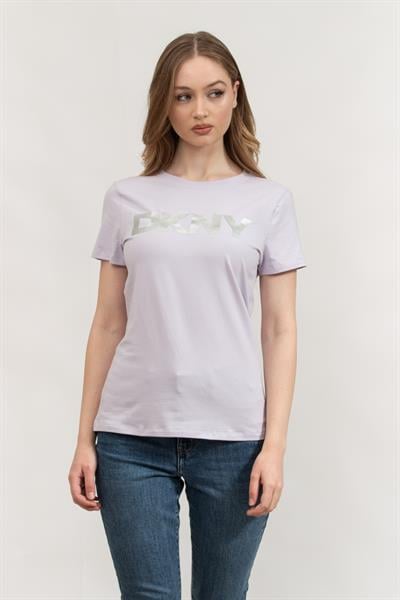 DKNY Kadın Bisiklet Yaka T-Shirt