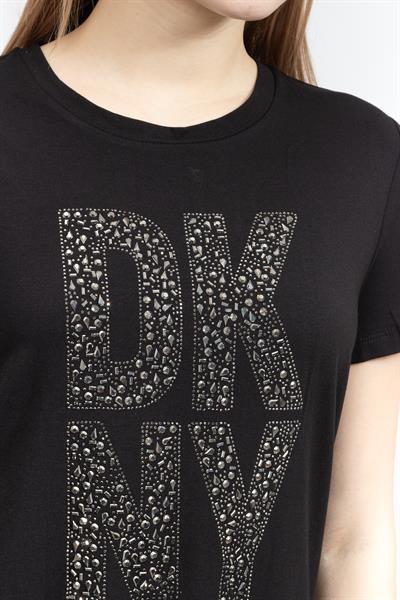 DKNY Kadın Bisiklet Yaka T-Shirt