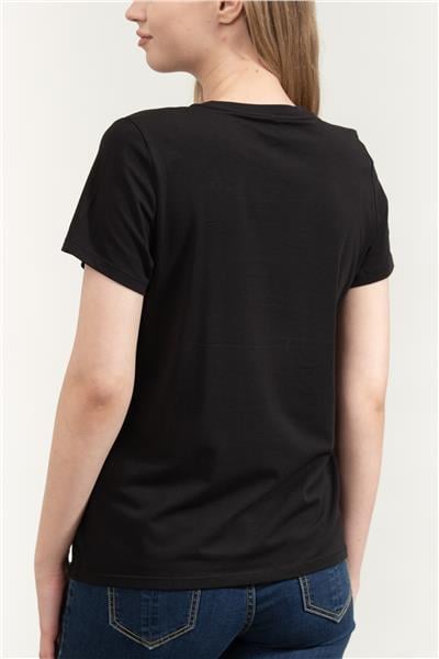DKNY Kadın Bisiklet Yaka T-Shirt