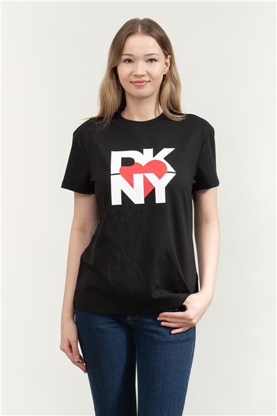 DKNY Kadın Bisiklet Yaka T-Shirt