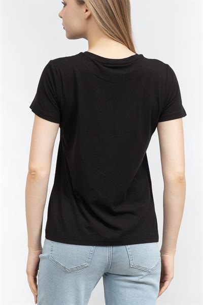 DKNY Kadın Bisiklet Yaka T-Shirt