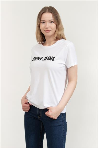 DKNY Kadın Bisiklet Yaka T-Shirt