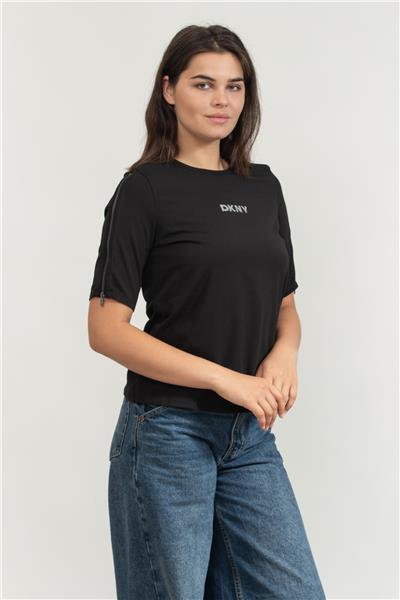 DKNY Kadın Bisiklet Yaka T-Shirt