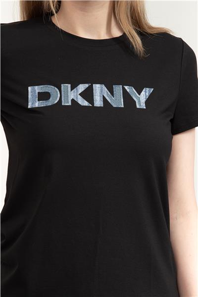DKNY Kadın Bisiklet Yaka T-Shirt