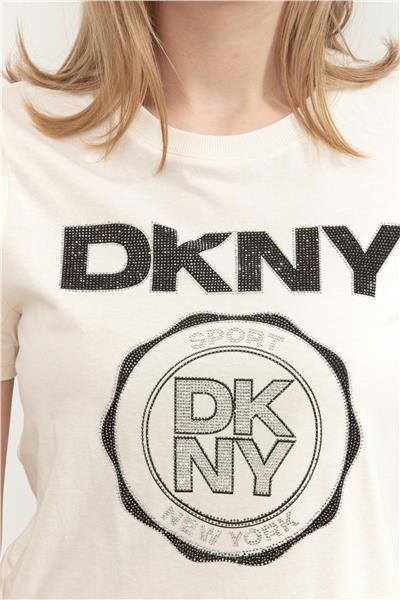 DKNY Kadın Bisiklet Yaka T-Shirt