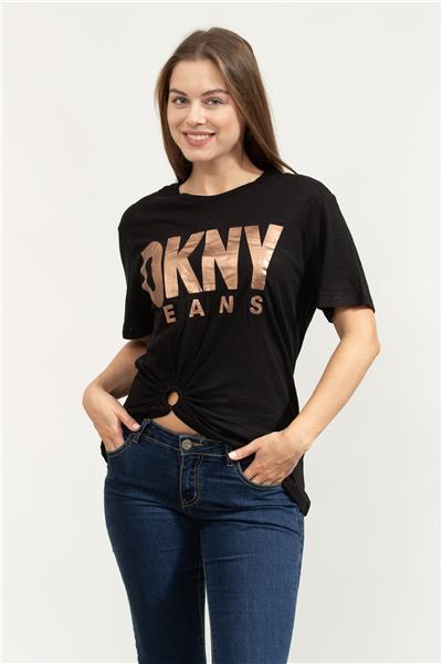 DKNY Kadın Bisiklet Yaka T-Shirt