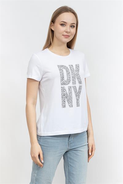 DKNY Kadın Bisiklet Yaka T-Shirt