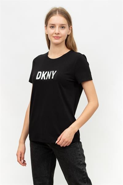 DKNY Kadın Bisiklet Yaka T-Shirt