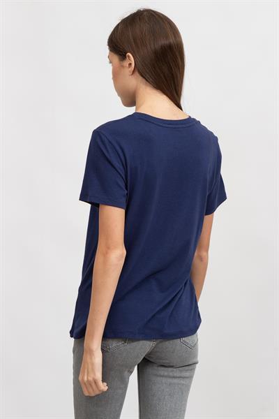 DKNY Kadın Bisiklet Yaka T-Shirt