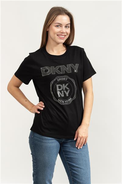 DKNY Kadın Bisiklet Yaka T-Shirt