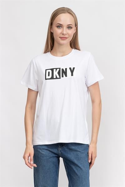 DKNY Kadın Bisiklet Yaka T-Shirt
