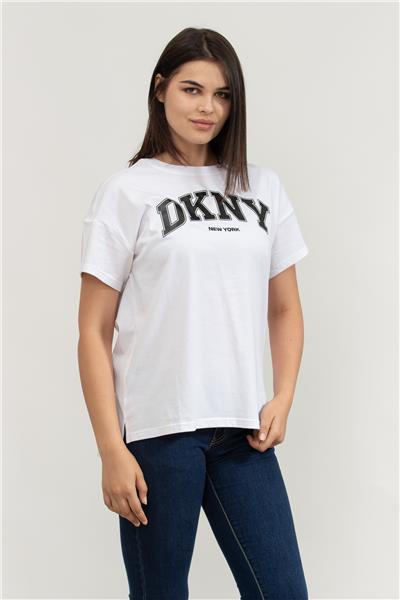 DKNY Kadın Bisiklet Yaka T-Shirt