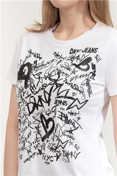 DKNY Kadın Bisiklet Yaka T-Shirt