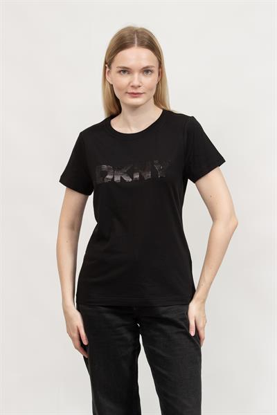 DKNY Kadın Bisiklet Yaka T-Shirt