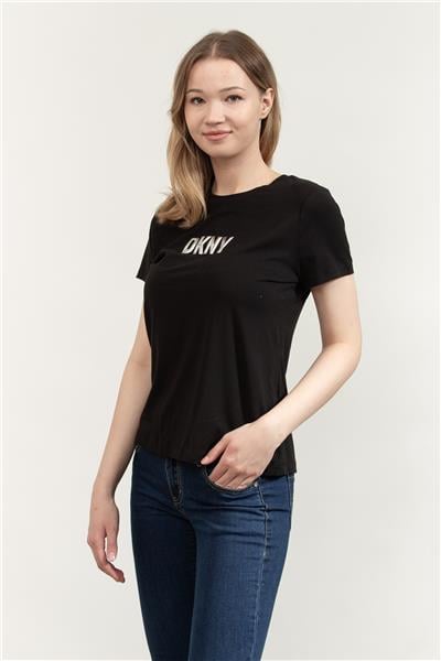 DKNY Kadın Bisiklet Yaka T-Shirt