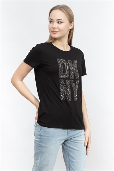 DKNY Kadın Bisiklet Yaka T-Shirt