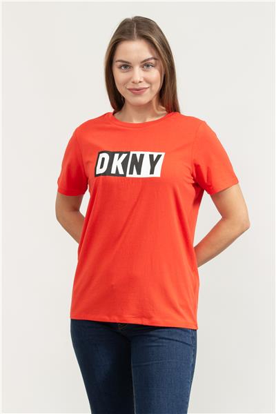 DKNY Kadın Bisiklet Yaka T-Shirt