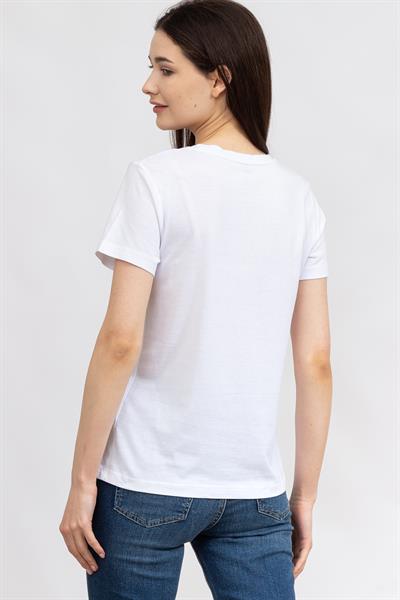DKNY Kadın Bisiklet Yaka T-Shirt