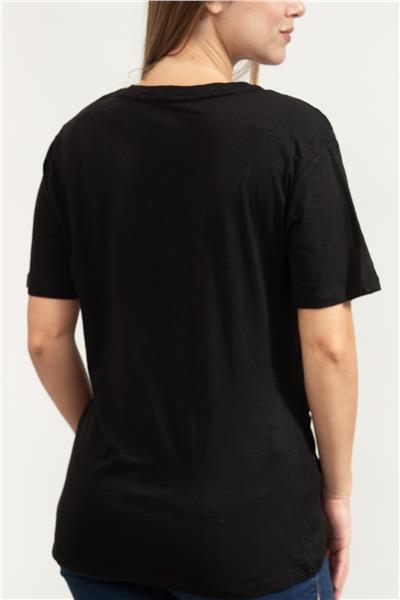 DKNY Kadın Bisiklet Yaka T-Shirt