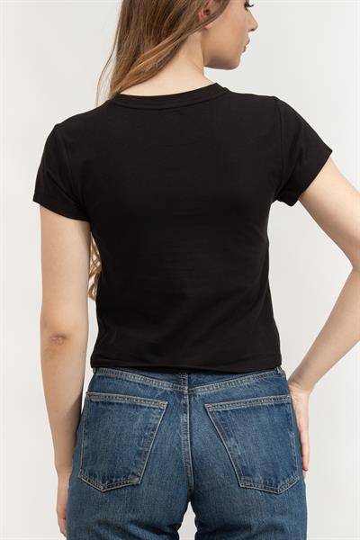 DKNY Kadın Bisiklet Yaka T-Shirt