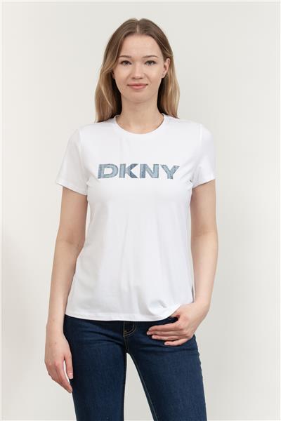 DKNY Kadın Bisiklet Yaka T-Shirt