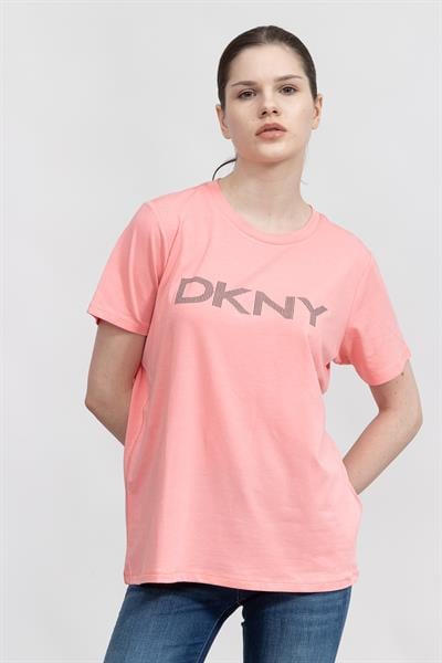 DKNY Kadın Bisiklet Yaka T-Shirt
