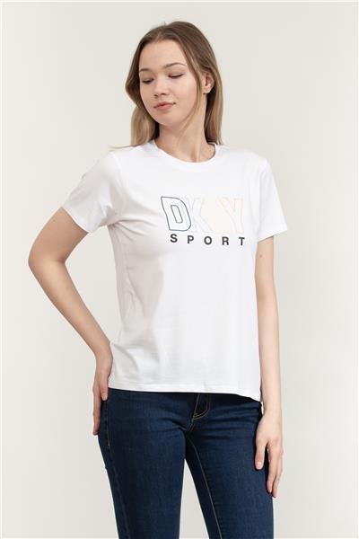 DKNY Kadın Bisiklet Yaka T-Shirt